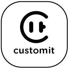 Custom view agency logo